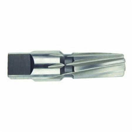 Morse Pipe Reamer, Tapered, Series 204, 18 NPT, Straight Point, Straight Shank, Left Hand Spiral Flute, 82165